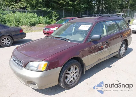 2000 Subaru Outback z USA, uszkodzony, nr VIN 4S3BH6754Y7629723